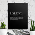 Resilienz Schwarz Motivationsbild
