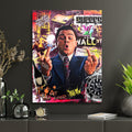Wolf of Wall Street Hustle Mindset Geld-Mindset Pop Art Bild