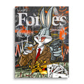 Bugs Bunny Forbes Geld-Mindset Pop-Art-Bild