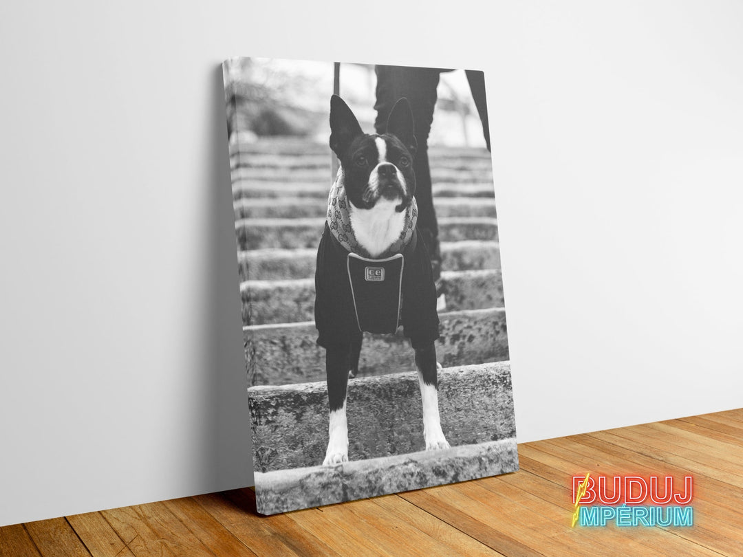 Gucci Dog modern canvas wall art for stylish wall decor.