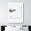 "Jeden Tag 1 % besser" - Motivationsbild mit Zitat