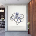 Oktopus 1 Blaues Zwiebelmuster Porzellan Stil Bild