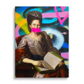 Woman with Book Pop Art Image