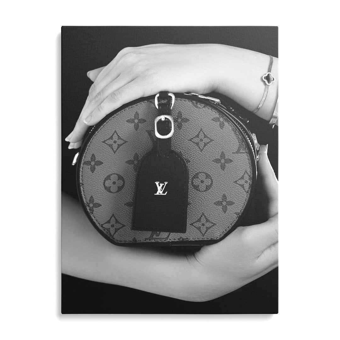Modern Louis Vuitton handbag canvas wall art