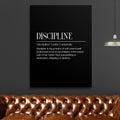 Discipline black motivational image