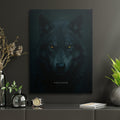 Wolf-fokussiertes Motivationsbild