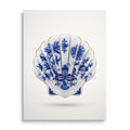 Scallop Shell Blue Onion Pattern Porcelain Style Mural