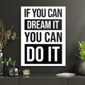 Du schaffst das Motivationsspruch Poster