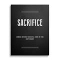 Opfermotivationsspruch-Poster